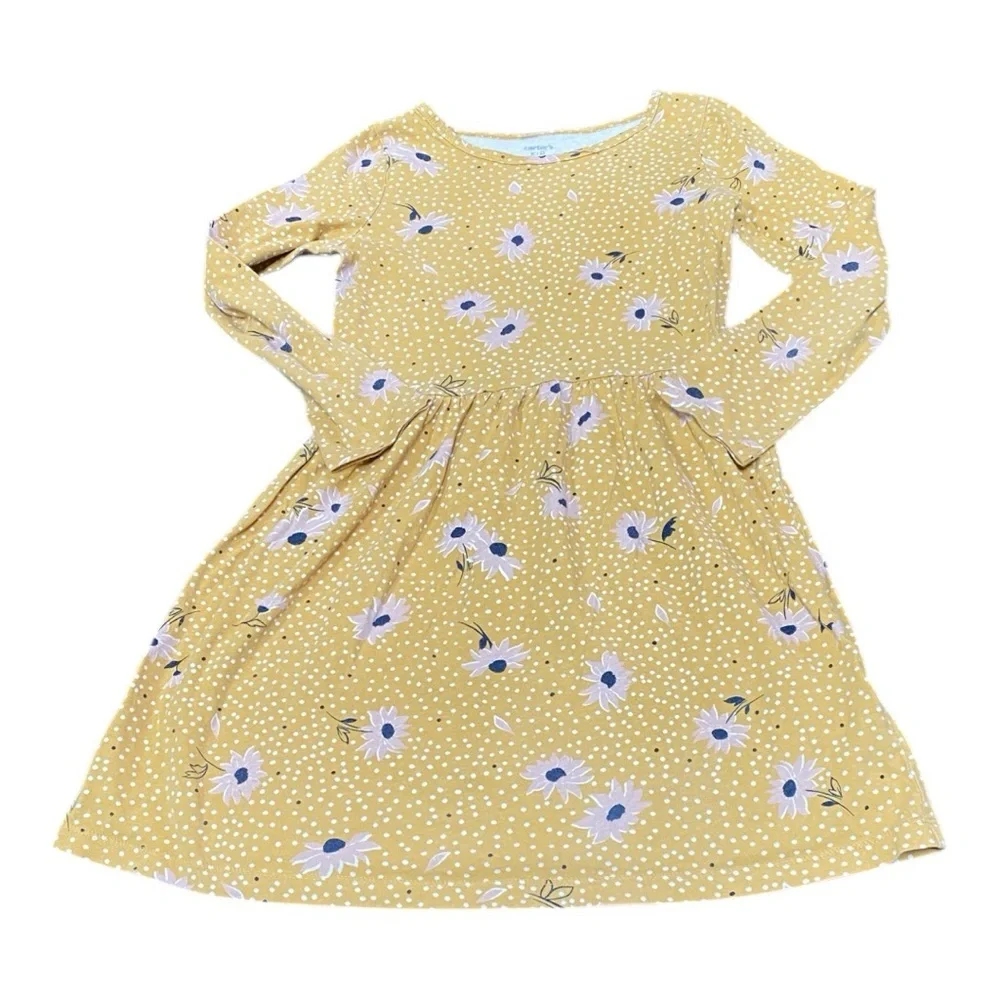 Carter’s Floral Yellow Girls  Dress Size 7
